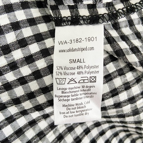🌺SOLD🌺 NWT Solid & Striped | Black & White Gingham Cutout Dress Small - Picture 11 of 11